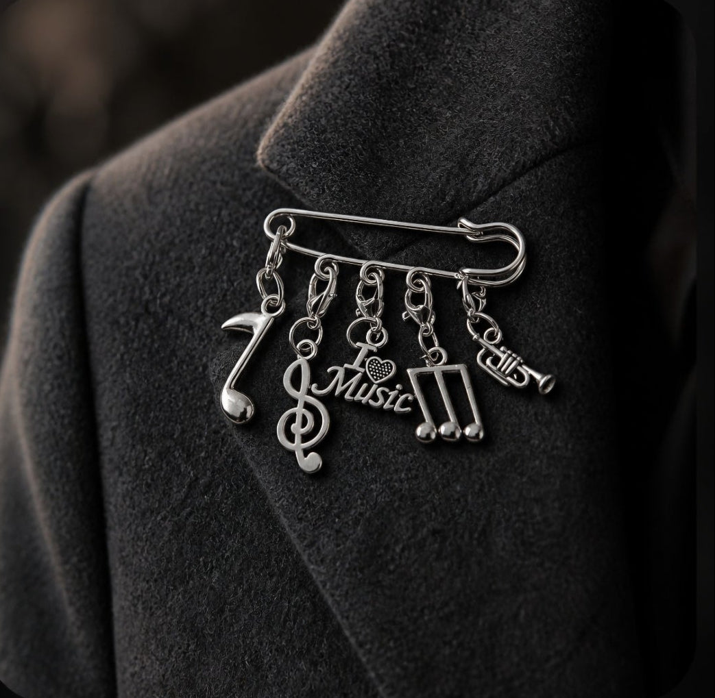 Safety Pin Brooch